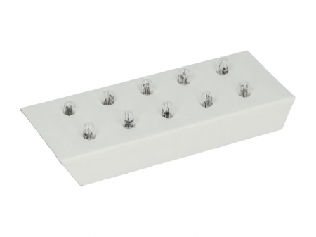 Electrice - Set becuri  cutie 10 bucati PBT5 12V 1,2W W2X4,6D