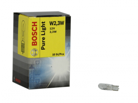 Electrice - Set becuri  cutie 10 bucati PBT5 12V 2,3W W2X4,6D Pure Light