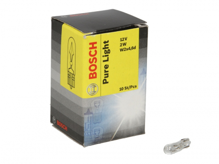Electrice - Set becuri  cutie 10 bucati PBT5 12V 2W W2X4,6D Pure Light