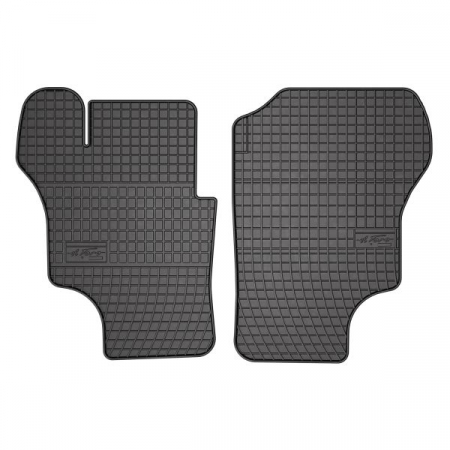 Covorase auto - Set covorase cauciuc 2 piese BASIC, fata, negru, potrivit VW TRANSPORTER III 05.79-07.92, Bus / Van