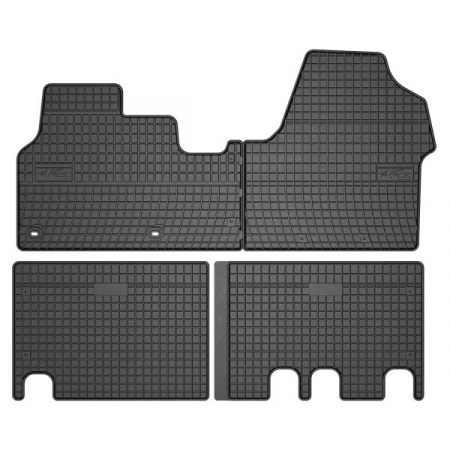 Set covorase cauciuc 2 piese BASIC, mijloc, negru, potrivit CITROEN JUMPY 04.16-, Van [0]