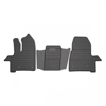Set covorase cauciuc 3 piese BASIC, fata, negru, potrivit FORD TRANSIT CUSTOM V362 09.12-, Van, (2 per) [0]