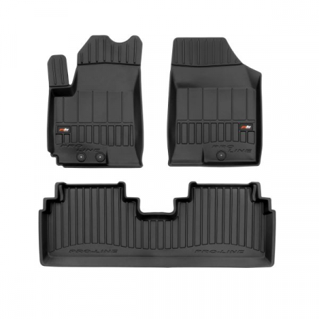 Set covorase cauciuc 3 piese proLine 3D, fata/spate negru, potrivit HYUNDAI IX20 11.10-07.19, Minivan [0]