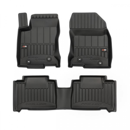 Covorase auto - Set covorase cauciuc 3 piese proLine 3D, fata/spate negru, potrivit LEXUS NX 07.14-, Crossover