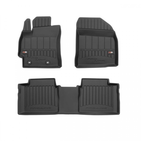 Set covorase cauciuc 3 piese proLine 3D, fata/spate negru, potrivit TOYOTA COROLLA 06.13-08.19 [0]