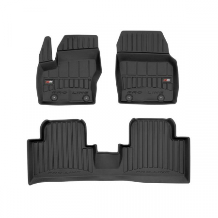 Set covorase cauciuc 3 piese proLine 3D, negru, potrivit FORD GRAND C-MAX 12.10-06.19 [0]