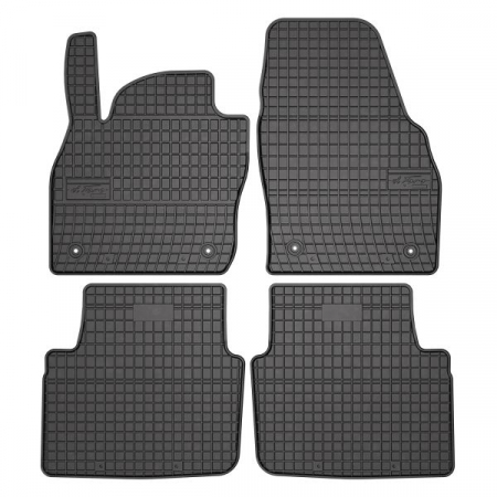 Accesorii auto - Set covorase cauciuc 4 piese BASIC, fata/spate negru, potrivit SKODA KAMIQ 07.19-
