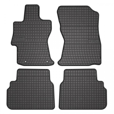 Set covorase cauciuc 4 piese BASIC, fata/spate negru, potrivit SUBARU IMPREZA 10.16- [0]