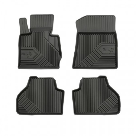 Set covorase cauciuc 4 piese No. 77, fata/spate negru, potrivit BMW X3 (F25) 09.10-08.17 [0]
