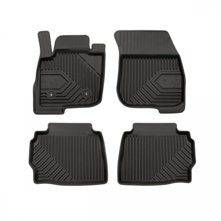 Covorase auto - Set covorase cauciuc 4 piese No. 77, fata/spate negru, potrivit FORD MONDEO V 09.14-