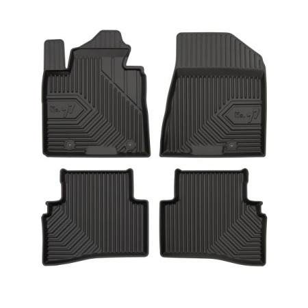 Set covorase cauciuc 4 piese No. 77, fata/spate negru, potrivit HYUNDAI TUCSON; KIA SPORTAGE II, SPORTAGE III, SPORTAGE IV 09.04- [0]