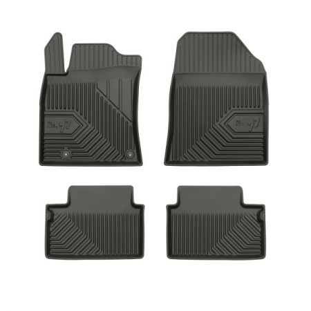 Set covorase cauciuc 4 piese No. 77, fata/spate negru, potrivit KIA XCEED 06.19- [0]