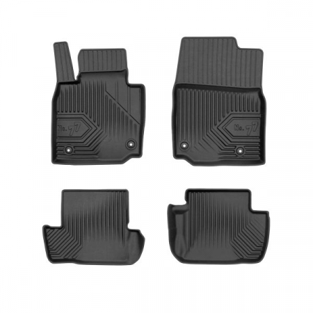 Covorase auto - Set covorase cauciuc 4 piese No. 77, fata/spate negru, potrivit MAZDA MX-30 05.20-, Crossover