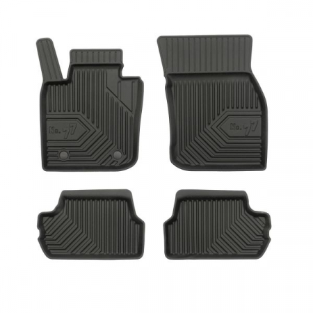 Set covorase cauciuc 4 piese No. 77, fata/spate negru, potrivit MINI (F55), (F56) 09.13- [0]