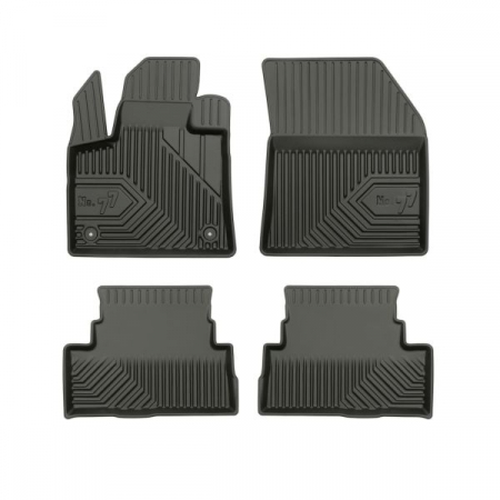 Covorase auto - Set covorase cauciuc 4 piese No. 77, fata/spate negru, potrivit OPEL GRANDLAND / GRANDLAND X, GRANDLAND X 06.17-