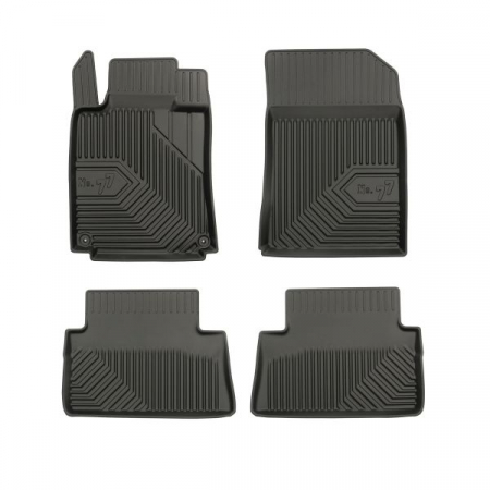 Covorase auto - Set covorase cauciuc 4 piese No. 77, fata/spate negru, potrivit PEUGEOT 508 I 11.10-12.18