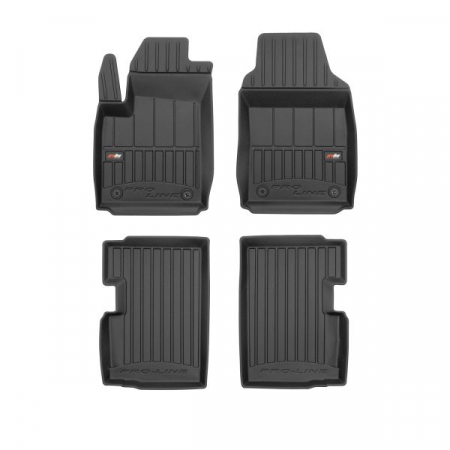 Set covorase cauciuc 4 piese proLine 3D, fata/spate negru, potrivit ABARTH 500 / 595 / 695, 500C / 595C / 695C; FIAT 500, 500 C 07.07-, Hatchback [0]