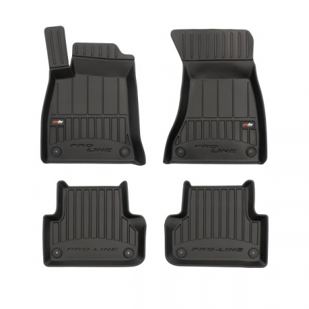 Covorase auto - Set covorase cauciuc 4 piese proLine 3D, fata/spate negru, potrivit AUDI A4 ALLROAD B9, A4 B9 05.15- / break