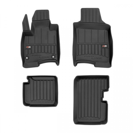 Set covorase cauciuc 4 piese proLine 3D, fata/spate negru, potrivit FIAT PANDA 01.20-, Hatchback [0]