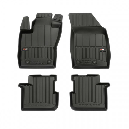 Covorase auto - Set covorase cauciuc 4 piese proLine 3D, fata/spate negru, potrivit FIAT TIPO 03.16-