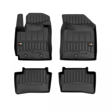 Covorase auto - Set covorase cauciuc 4 piese proLine 3D, fata/spate negru, potrivit HYUNDAI I10 II 08.13-, Hatchback