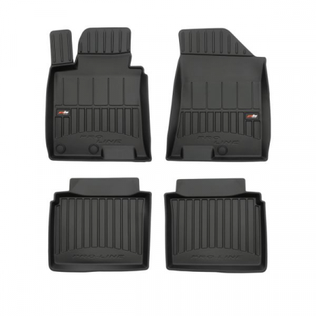 Covorase auto - Set covorase cauciuc 4 piese proLine 3D, fata/spate negru, potrivit HYUNDAI I40 I, I40 I CW 07.11-05.19 / break