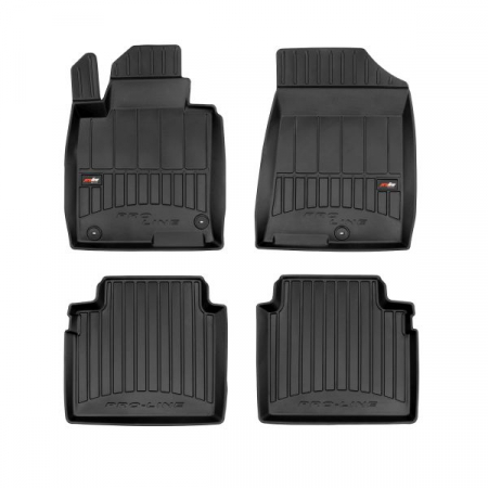 Covorase auto - Set covorase cauciuc 4 piese proLine 3D, fata/spate negru, potrivit KIA OPTIMA 09.15-