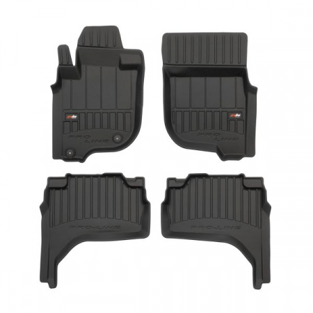 Covorase auto - Set covorase cauciuc 4 piese proLine 3D, fata/spate negru, potrivit MITSUBISHI L200 02.87-05.94, Pick-up