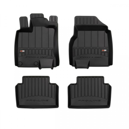 Covorase auto - Set covorase cauciuc 4 piese proLine 3D, fata/spate negru, potrivit NISSAN QASHQAI I 11.06-04.14, SUV
