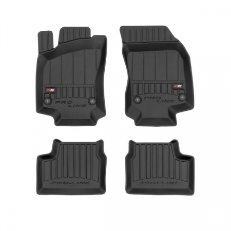 Accesorii auto - Set covorase cauciuc 4 piese proLine 3D, fata/spate negru, potrivit OPEL ASTRA H, ASTRA H CLASSIC, ASTRA H GTC 01.04-, Cabriolet / Hatchback / berlina / break