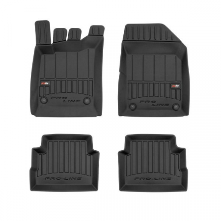 Accesorii auto - Set covorase cauciuc 4 piese proLine 3D, fata/spate negru, potrivit OPEL VECTRA C 04.02-01.09