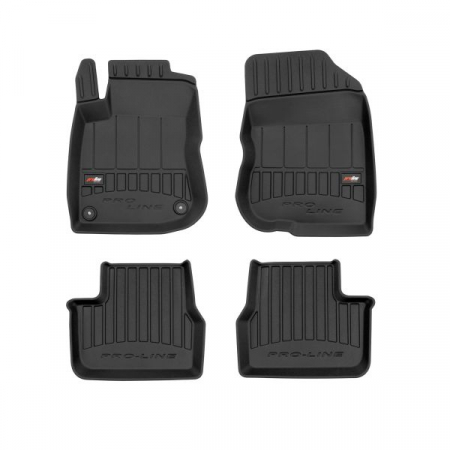 Accesorii auto - Set covorase cauciuc 4 piese proLine 3D, fata/spate negru, potrivit PEUGEOT 208 I 03.12-, Hatchback