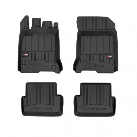 Accesorii auto - Set covorase cauciuc 4 piese proLine 3D, fata/spate negru, potrivit RENAULT LAGUNA, LAGUNA II, LAGUNA III 03.01-12.15, Liftback / break