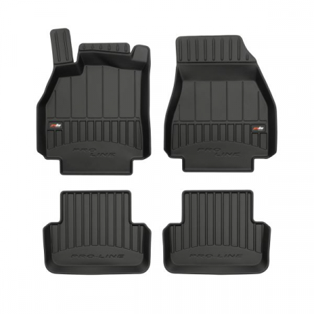 Accesorii auto - Set covorase cauciuc 4 piese proLine 3D, fata/spate negru, potrivit RENAULT MEGANE II 09.02-, Hatchback / berlina / break