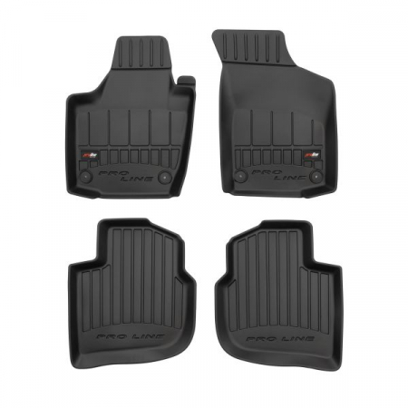Accesorii auto - Set covorase cauciuc 4 piese proLine 3D, fata/spate negru, potrivit SEAT TOLEDO IV; SKODA RAPID 07.12-, Liftback
