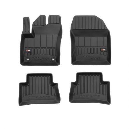 Covorase auto - Set covorase cauciuc 4 piese proLine 3D, fata/spate negru, potrivit TOYOTA C-HR 10.16-, SUV