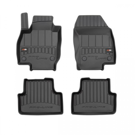 Covorase auto - Set covorase cauciuc 4 piese proLine 3D, fata/spate negru, potrivit VW T-CROSS 12.18-, SUV