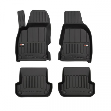 Covorase auto - Set covorase cauciuc 4 piese proLine 3D, negru, potrivit AUDI A4 B6, A4 B7 11.00-03.09 / break