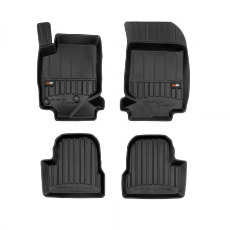 Accesorii auto - Set covorase cauciuc 4 piese proLine 3D, negru, potrivit PEUGEOT 208 II 06.19-, Hatchback / Liftback
