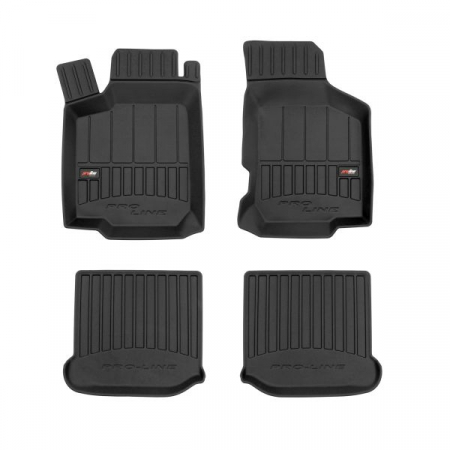 Accesorii auto - Set covorase cauciuc 4 piese proLine 3D, negru, potrivit SEAT LEON, TOLEDO II; SKODA OCTAVIA I; VW GOLF IV, NEW BEETLE 09.96-12.10, Hatchback / break