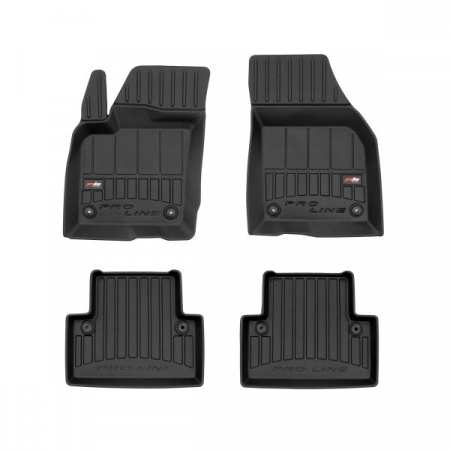Accesorii auto - Set covorase cauciuc 4 piese proLine 3D, negru, potrivit VOLVO V50 12.03-12.12, break