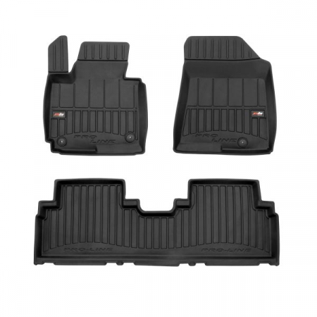 Covorase auto - Set covorase cauciuc proLine 3D, negru, potrivit KIA CARENS IV 03.13-