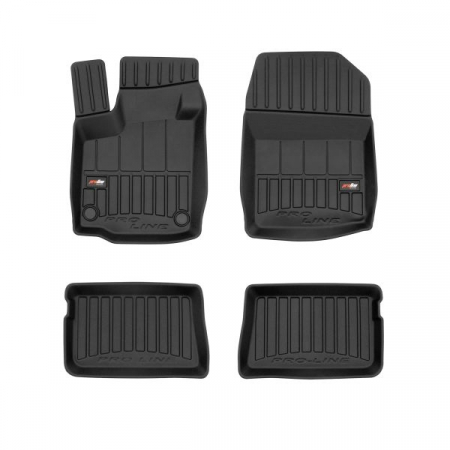 Covorase auto - Set covorase cauciuc proLine 3D, negru, potrivit RENAULT TWINGO II 03.07-