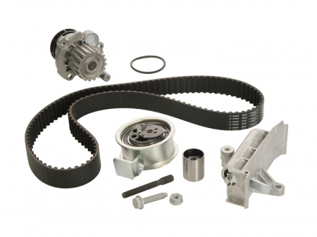 Distributie - Set distributie cu pompa apa potrivit AUDI A3, A4, A6; FORD GALAXY; SEAT LEON; SKODA OCTAVIA I, SUPERB I; VW BORA, GOLF IV, LUPO, NEW BEETLE, PASSAT, SHARAN 1.4D/1.9D 1995-2010