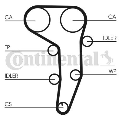Distributie - Set distributie cu pompa apa AUDI A4, A6; MITSUBISHI LANCER VIII 2.0D dupa 2004