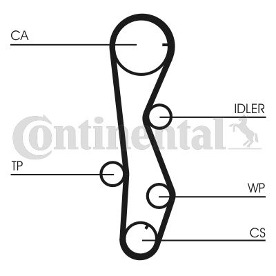 Distributie - Set distributie cu pompa apa HYUNDAI ELANTRA, GRANDEUR, I30, SANTA FÉ II, SONATA V, TUCSON; KIA CARENS II, CARENS III, CEE'D, CEE'D SW, CERATO, MAGENTIS, PRO CEE'D 2.0D/2.2D dupa 2001