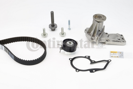 Distributie - Set distributie cu pompa apa VOLVO C30, S40 II, V50; FORD B-MAX, C-MAX, C-MAX II, ECOSPORT, FIESTA VI, FOCUS II, FOCUS III, FUSION, GRAND C-MAX, KA+, MONDEO IV 1.2-1.6LPG dupa 2002