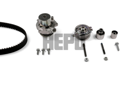Distributie - Set distributie fara regulator potrivit MAN TGE; AUDI A1, A3, A4 ALLROAD B8, A4 ALLROAD B9, A4 B8, A4 B9, A5, A6 C7, A6 C8, Q2, Q3, Q5 1.6D/2.0/2.0D dupa 2007 (curea + intinzator + pompa apa)