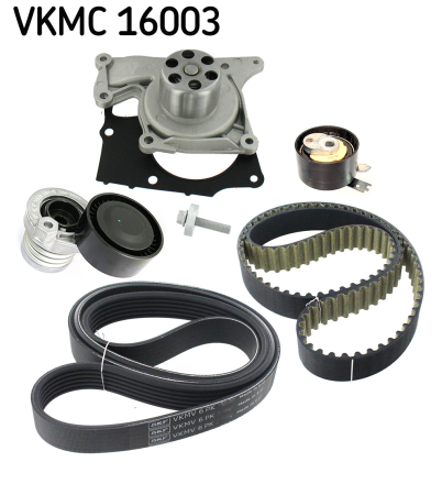 Distributie - Set distributie pentru vehicule cu A / C potrivit MERCEDES A (V177), A (W177), B SPORTS TOURER (W247), CLA (C118), CLA SHOOTING BRAKE (X118) 1.5D dupa 2012 (curea + intinzator + pompa apa)