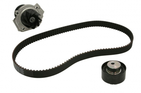 Distributie - Set distributie (curea + intinzator + Pompa apa) potrivit ABARTH 124 SPIDER, 500 / 595 / 695, 500C / 595C / 695C, GRANDE PUNTO, PUNTO, PUNTO EVO; ALFA ROMEO GIULIETTA 1.2-3.0D 04.97-
